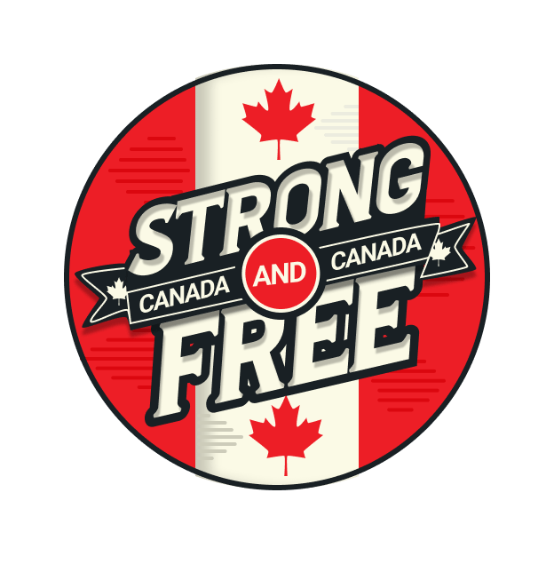 Strong and Free - Buttons for Canada - 