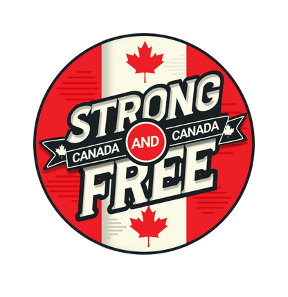 Strong and Free - Buttons for Canada - 